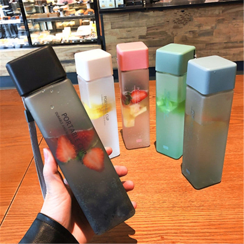 Square Frosted Bottle