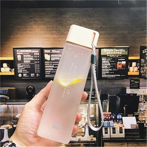 Square Frosted Bottle